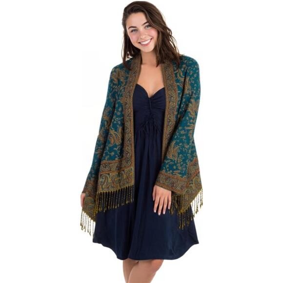 Accessories - Shawls Wraps Rave Scarf for Women Dark Teal